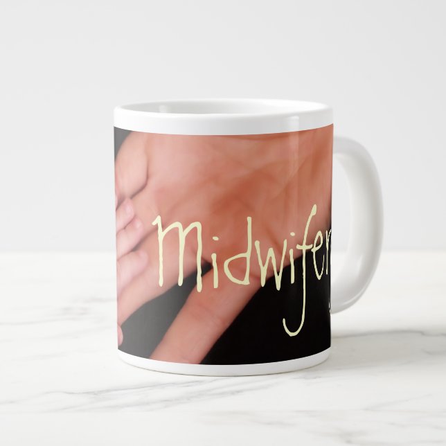 Midwifery Giant Coffee Mug (Front Right)
