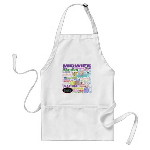 Midwifery Terminology_Subway Art Adult Apron