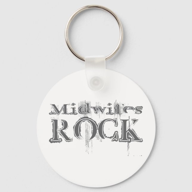 Midwifes Rock Keychain (Front)