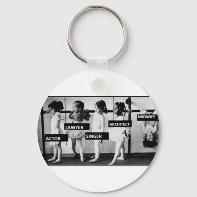 midwives are different keychain (Front)