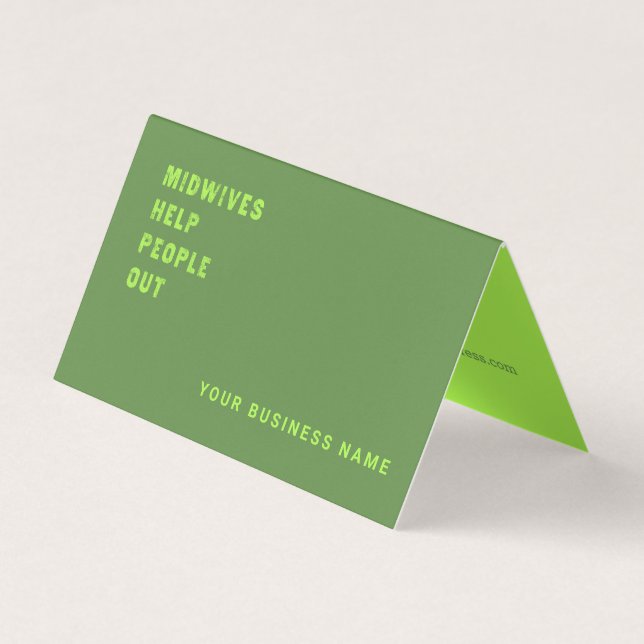 Midwives Help People Out Business Card (Front)