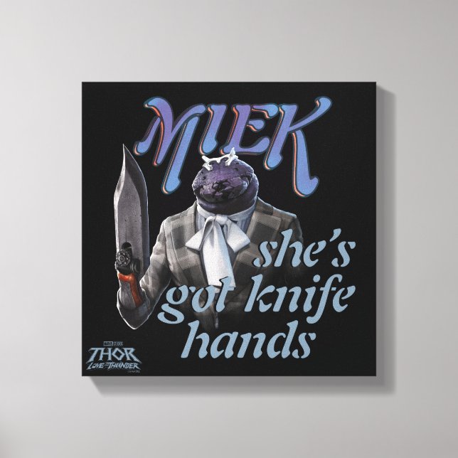 Miek - She's Got Knife Hands Canvas Print (Front)