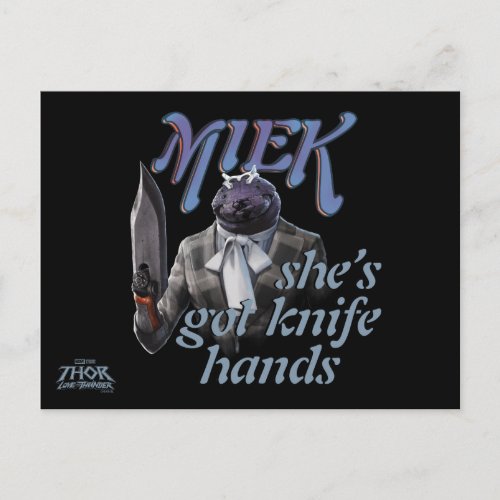 Miek _ Shes Got Knife Hands Postcard