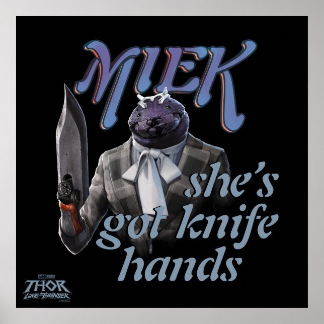 Miek - She's Got Knife Hands Poster (Front)