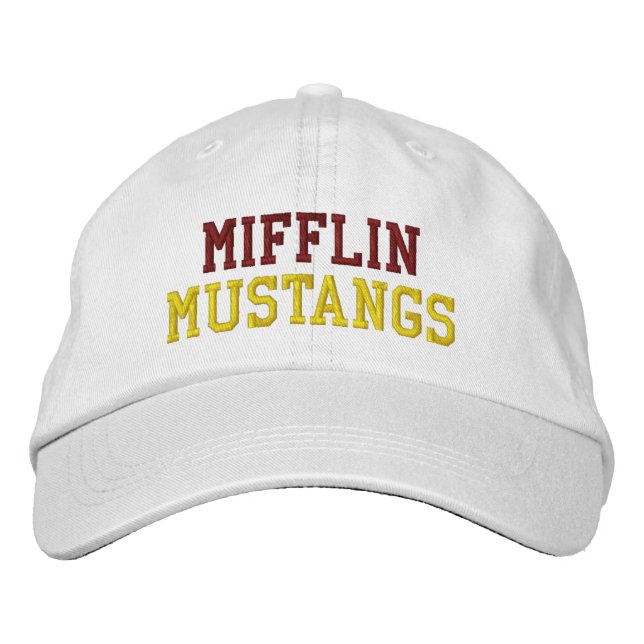 MIFFLIN MUSTANGS EMBROIDERED BASEBALL CAP (Front)