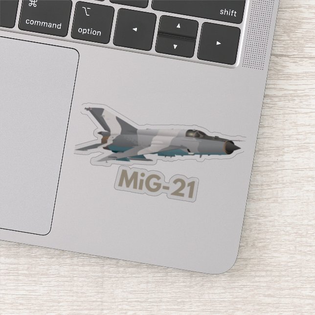 MiG-21 Jet Figter Sticker (Detail)
