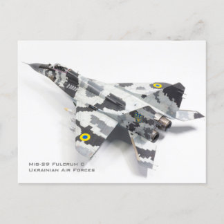 Mig-29 Fulcrum C Ukrainian Air Forces Postcard