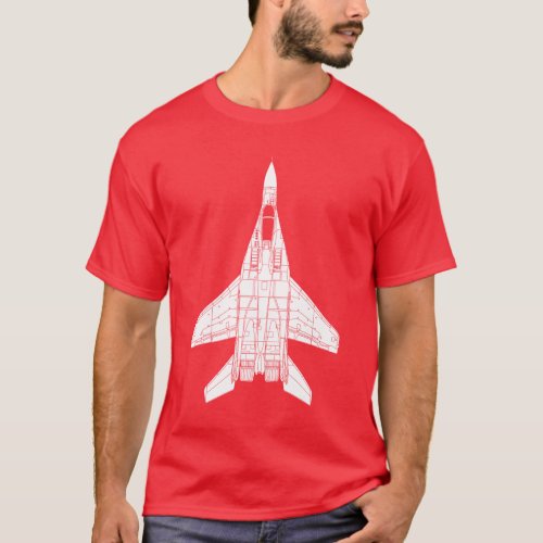 Mig_29 Fulcrum Russian Jet Fighter T_Shirt