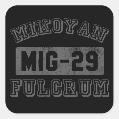 MIG_29 Fulcrum Square Sticker