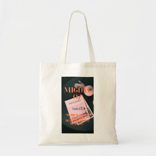 Migdal_Oz Proverbs 1810 Christian Tote bag