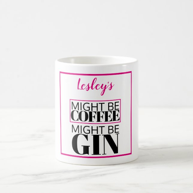 Might be coffee, might be gin.  Personalised Coffee Mug (Center)