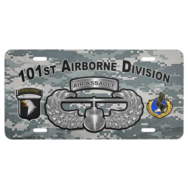 Mighty 101st Airborne Division Air Assault License Plate (Front)
