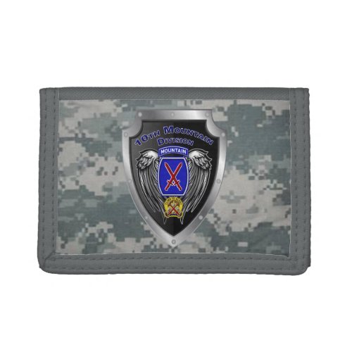 Mighty 10th Mountain Division Trifold Wallet