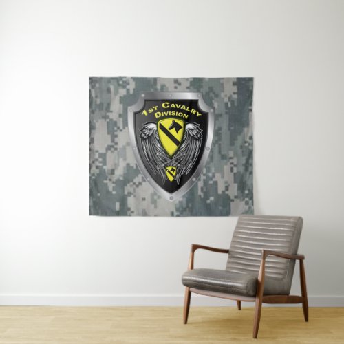 Mighty 1st Cavalry Division Tapestry