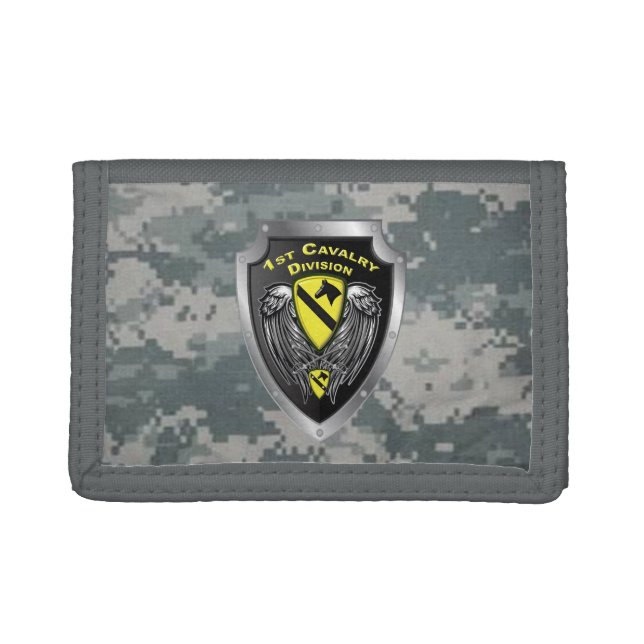 Mighty 1st Cavalry Division Trifold Wallet (Front)
