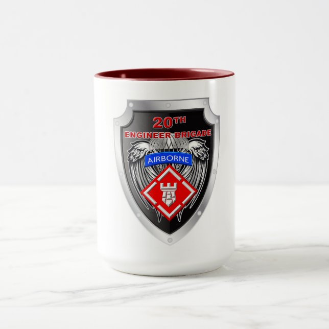 Mighty 20th Engineer Brigade-Airborne Crest Mug (Center)