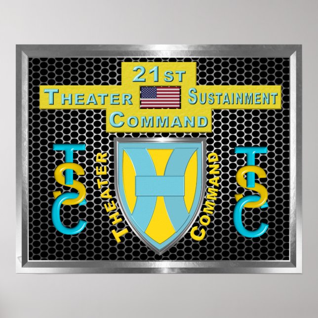Mighty 21st Theater Sustainment Command Poster (Front)