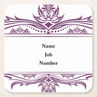 Mighty, 3.5" x 2.5" Business Card Square Paper Coaster