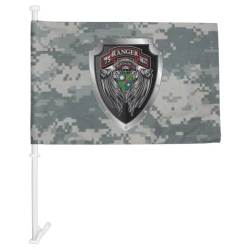 Mighty 75th Ranger Regiment Car Flag