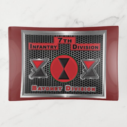 Mighty 7th Infantry Division Trinket Tray