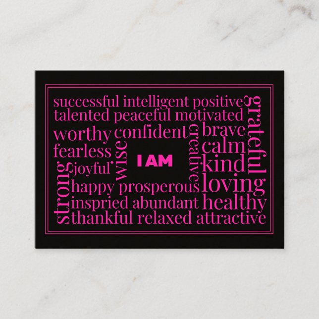 Mighty, 8.9 cm x 6.4 cm Business Card (Front)