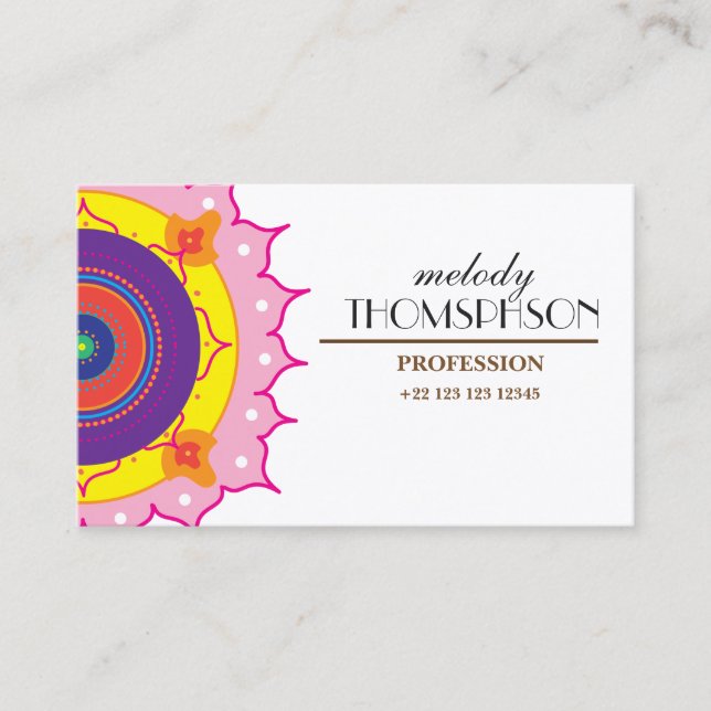 Mighty, 8.9 cm x 6.4 cm, Standard Matte Business Card (Front)