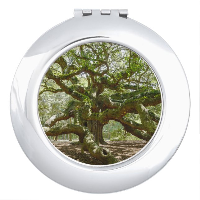 Mighty Angel Oak Makeup Mirror (Front)