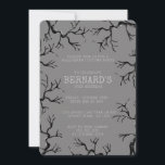 Mighty as the Oak Spooky Adult Birthday Invitation<br><div class="desc">Invite your guests into the shadowy realm of your celebration with our "Mighty as the Oak Spooky Adult Birthday" Invitation, hand-drawn by the talented Nathalie Portet. This invitation is more than just a mere announcement; it's a gateway to an enchanting experience. Each one features the haunting image of creepy old...</div>