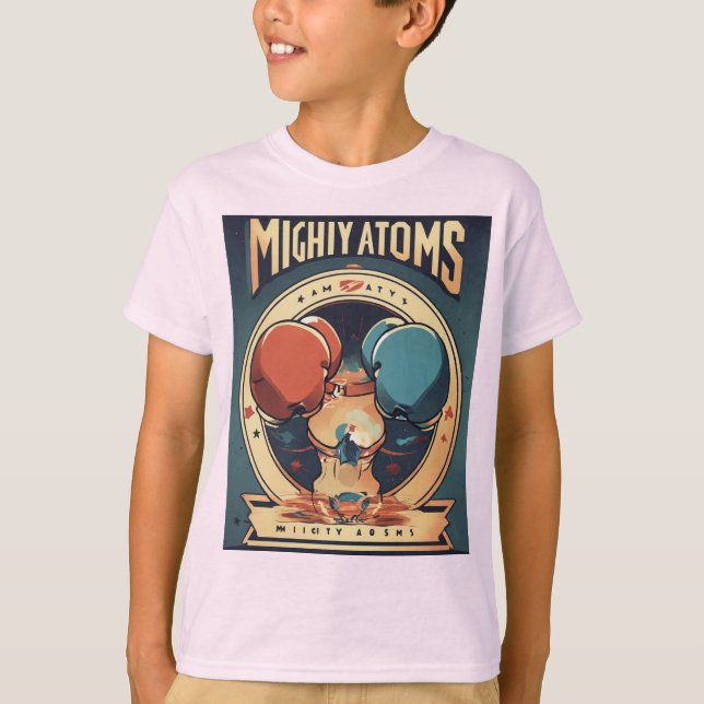 Mighty Atoms – Abstract Logo for a Modern Women's  T-Shirt (Front)