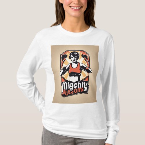Mighty Atoms Empowering Women Boxers Through Time T_Shirt