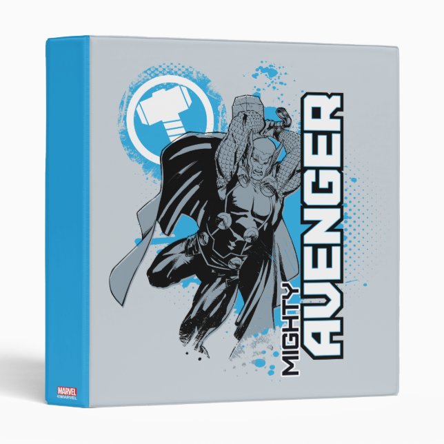 Mighty Avenger Character Graphic 3 Ring Binder (Front/Spine)