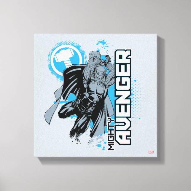Mighty Avenger Character Graphic Canvas Print (Front)