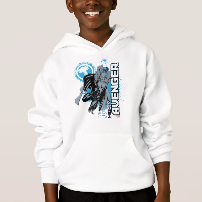 Mighty Avenger Character Graphic Hoodie (Front)