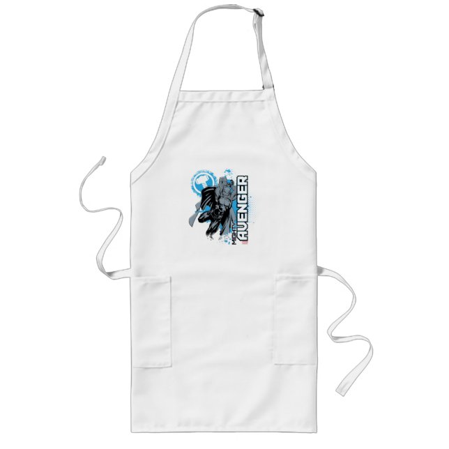 Mighty Avenger Character Graphic Long Apron (Front)