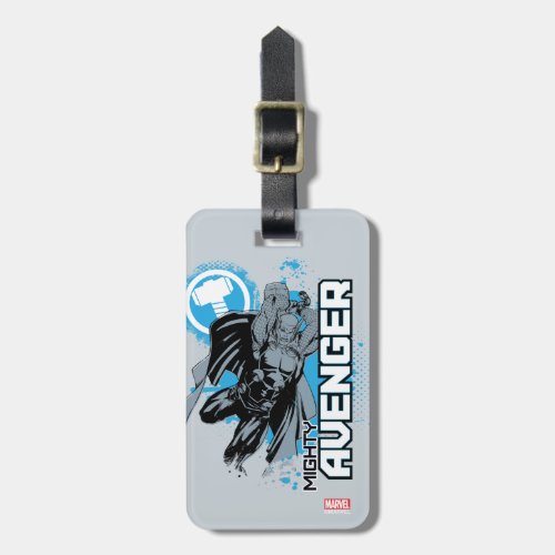 Mighty Avenger Character Graphic Luggage Tag