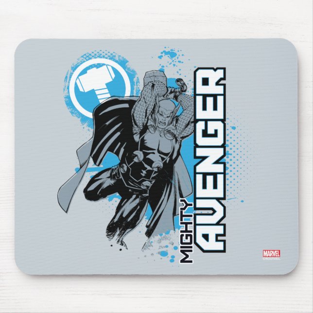 Mighty Avenger Character Graphic Mouse Pad (Front)