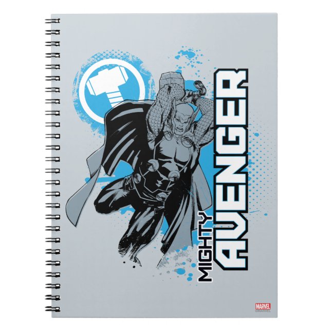 Mighty Avenger Character Graphic Notebook (Front)
