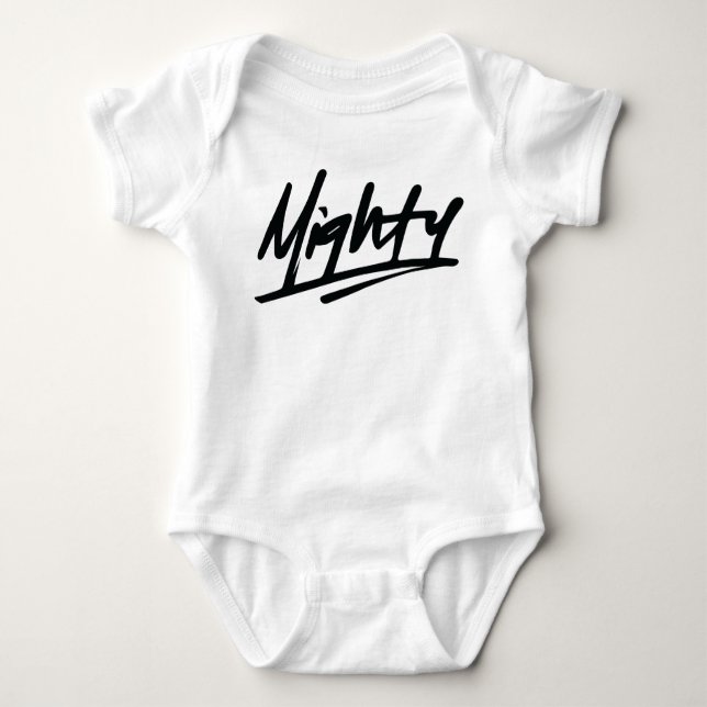 Mighty Baby Infant Bodysuit (Front)