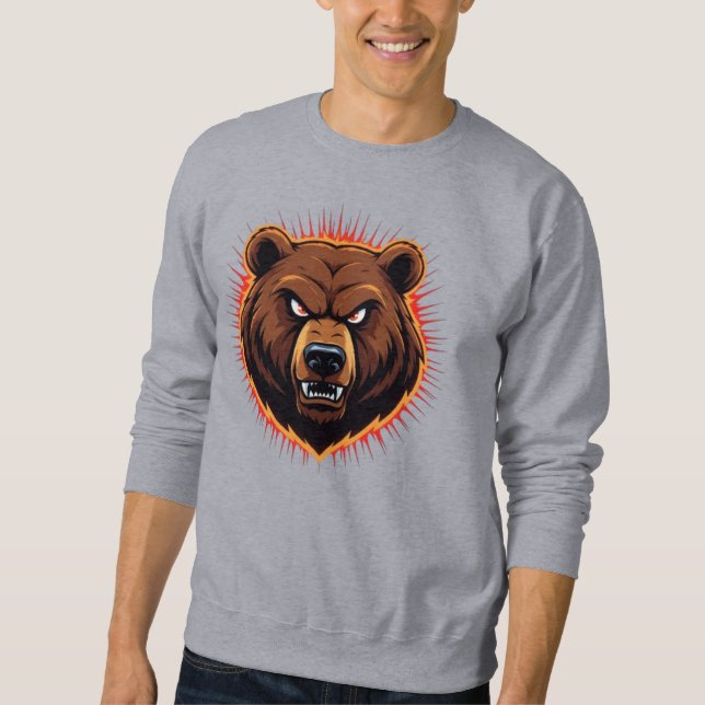 Mighty Bear – Raw Strength of Nature Sweatshirt (Front)