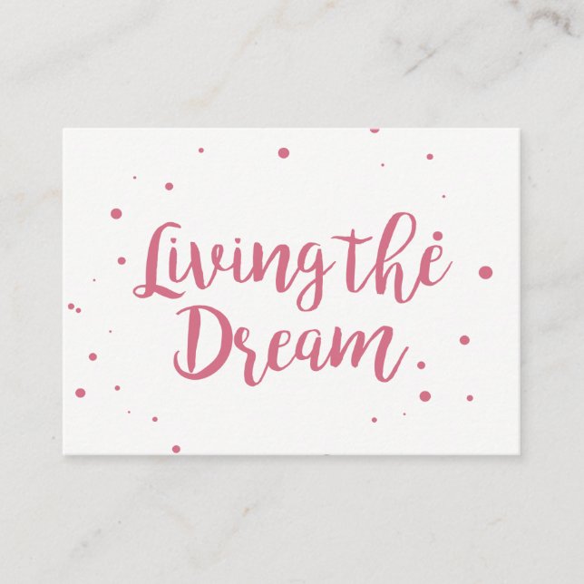 Mighty Business Card Living The Dream (Front)