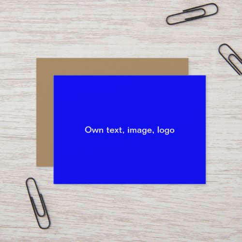 Mighty Business Card Royal Blue _ Gold tone