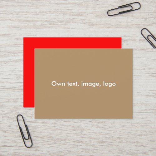 Mighty Business Cards Gold tone_Red