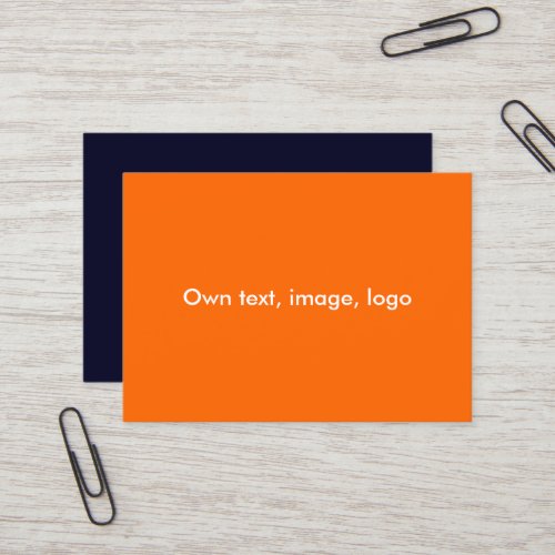 Mighty Business Cards Orange_Dark Blue