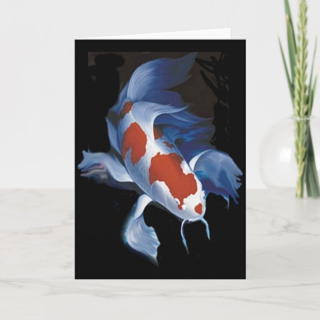 Mighty Butterfly Koi Card (Front)