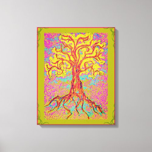 Mighty Colorful Tree Canvas Print