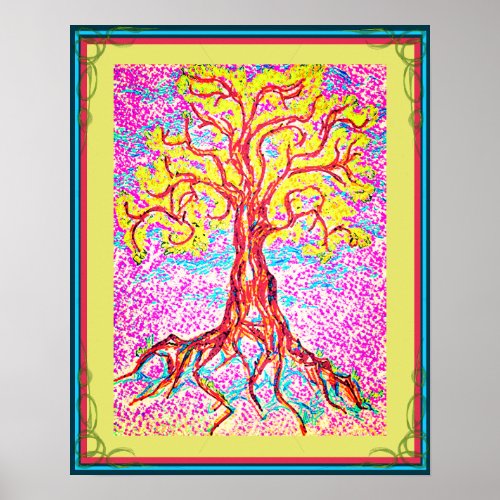 Mighty Colorful Tree Poster