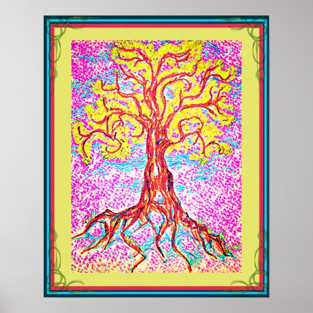 Mighty Colorful Tree Poster (Front)