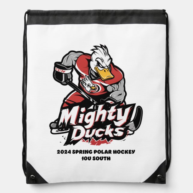 Mighty Ducks 10U South Drawstring Bag (Front)