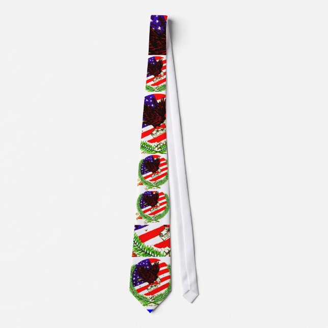 MIGHTY EAGLE, MIGHTY EAGLE, MIGHTY EAGLE, MIGHT... NECK TIE (Front)