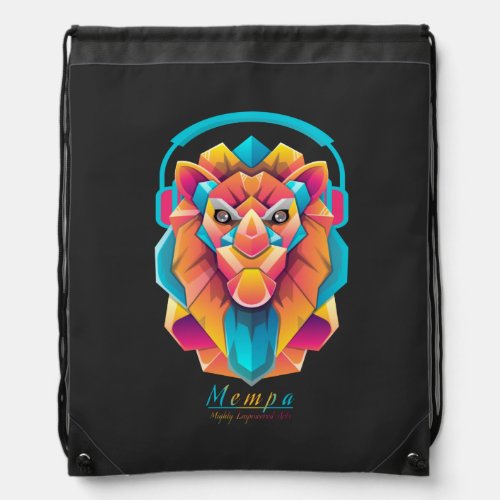 Mighty Empowered Arts Logo Drawstring Bag